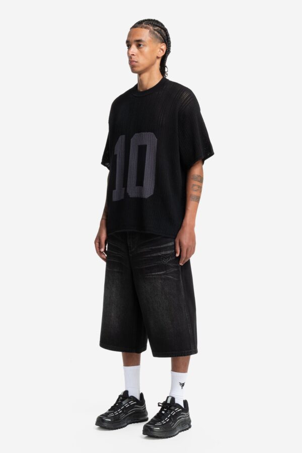 Glamps Black Knit Jersey Tee – Soft & Versatile - Image 5