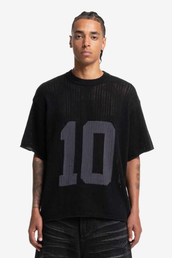Glamps Black Knit Jersey Tee – Soft & Versatile - Image 4