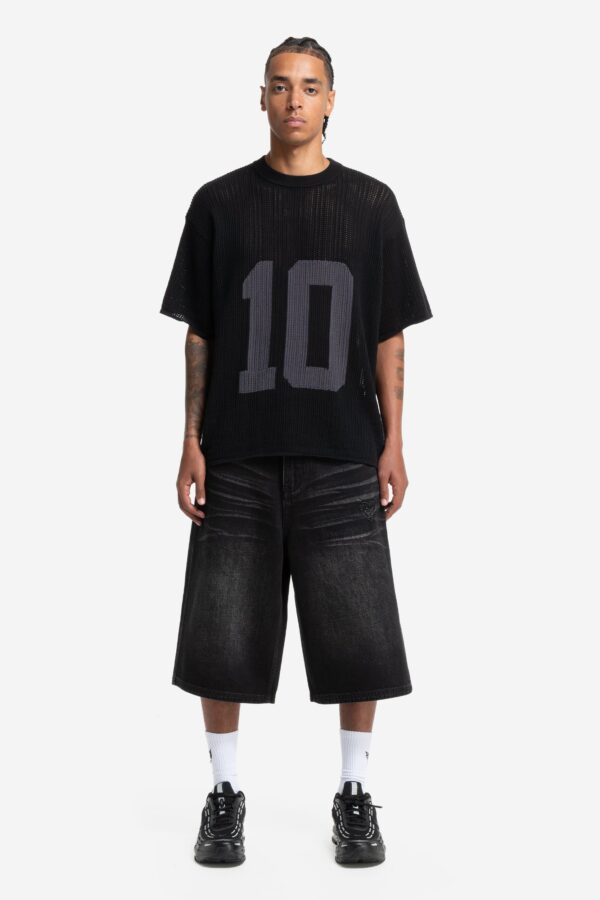 Glamps Black Knit Jersey Tee – Soft & Versatile - Image 3