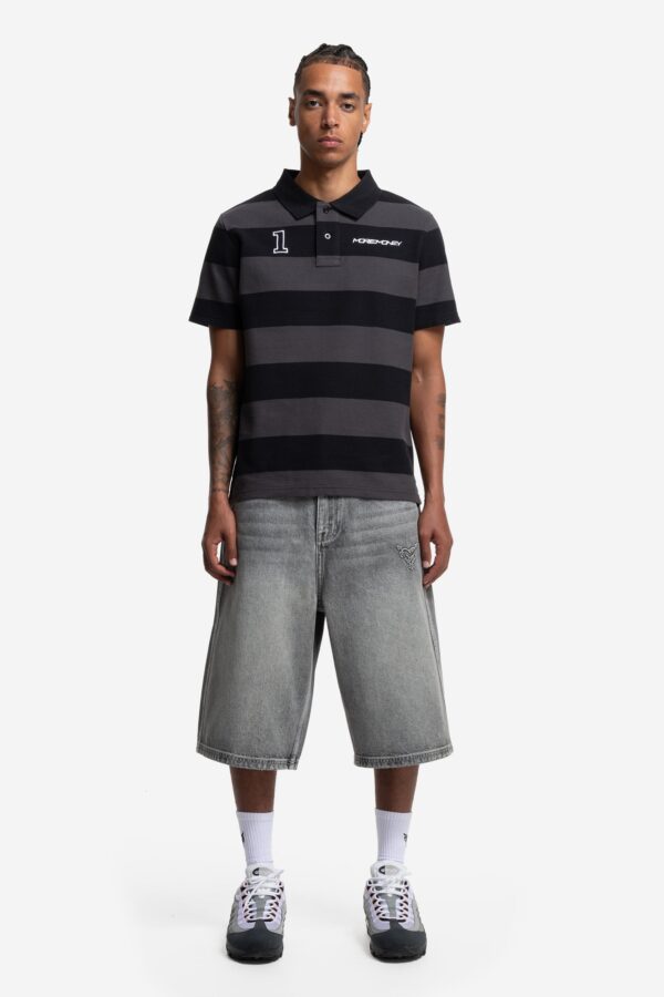 Glamps Black Striped Polo Shirt – Classic & Comfortable - Image 2