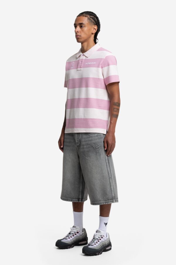 Glamps Pink Striped Polo Shirt – Stylish & Comfortable - Image 4