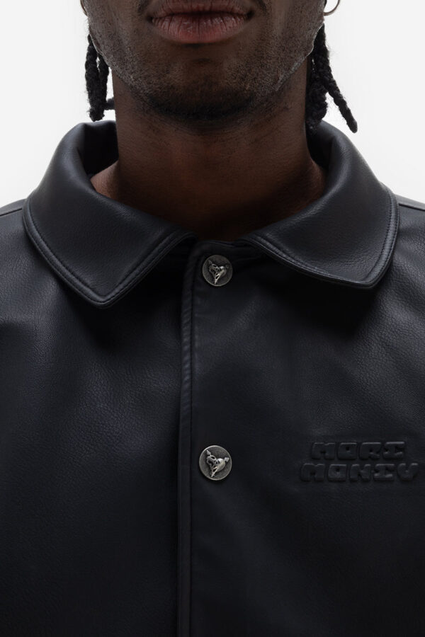 Glamps Black Heavy Heart Leather Jacket – Durable & Stylish - Image 4