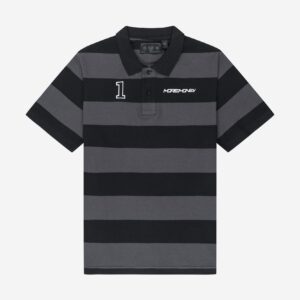 Glamps Black Striped Polo Shirt – Classic & Comfortable