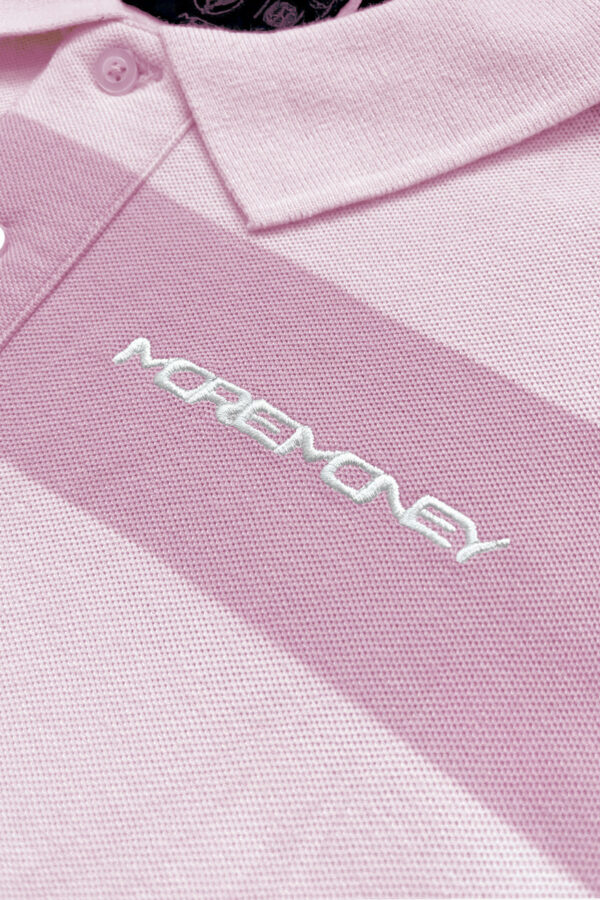 Glamps Pink Striped Polo Shirt – Stylish & Comfortable - Image 7