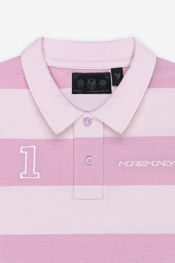 Glamps Pink Striped Polo Shirt – Stylish & Comfortable - Image 10